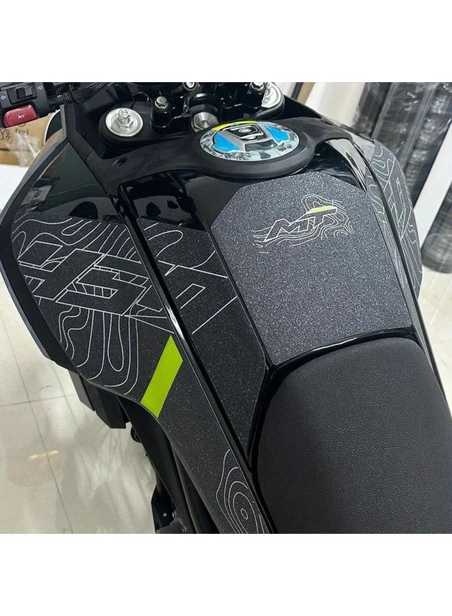 2024 CFMOTO 450MT Anti Slip Yellow Tank Pad Protector Sticker Decal - Image 3